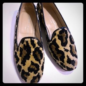 Stubbs & Wootton leopard Loafer 7.5
